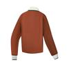 Fila Tennis Casual Classic Versatile Polo Neck Pullover Sweatshirt Women Sweatshirt Autumn-Red Brown A11W533209FBN