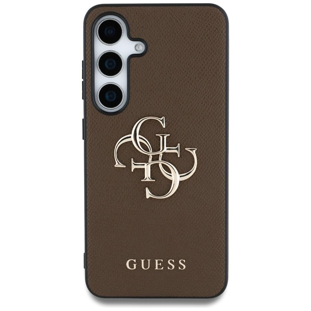 Etui Guess Grained Big 4G Logo Small     Classic Logo Do Samsung Galaxy S25+ Brązowy