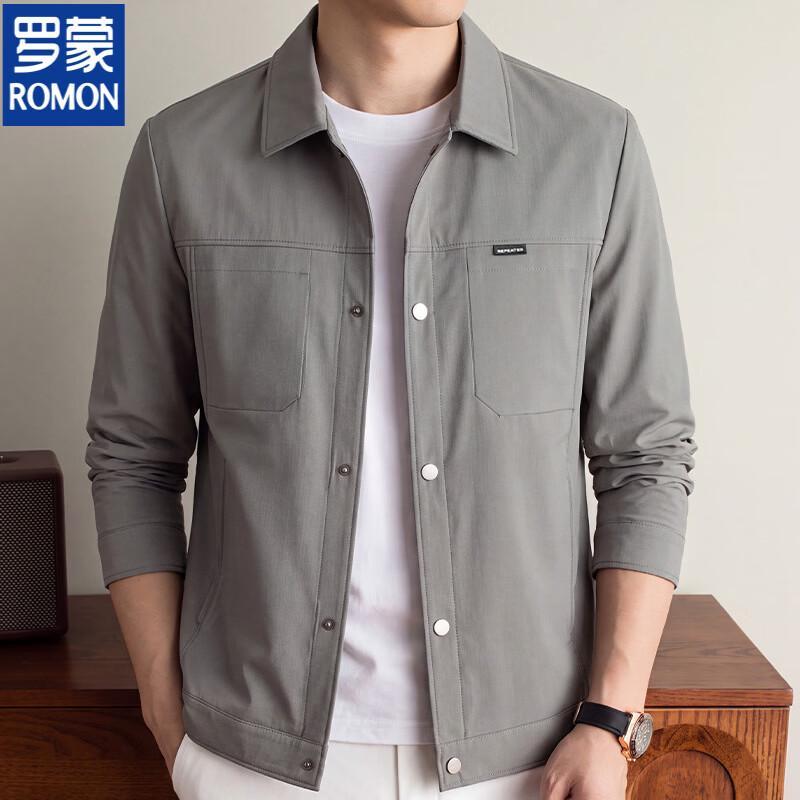 Romon Men's Business Casual Lapel Jacket