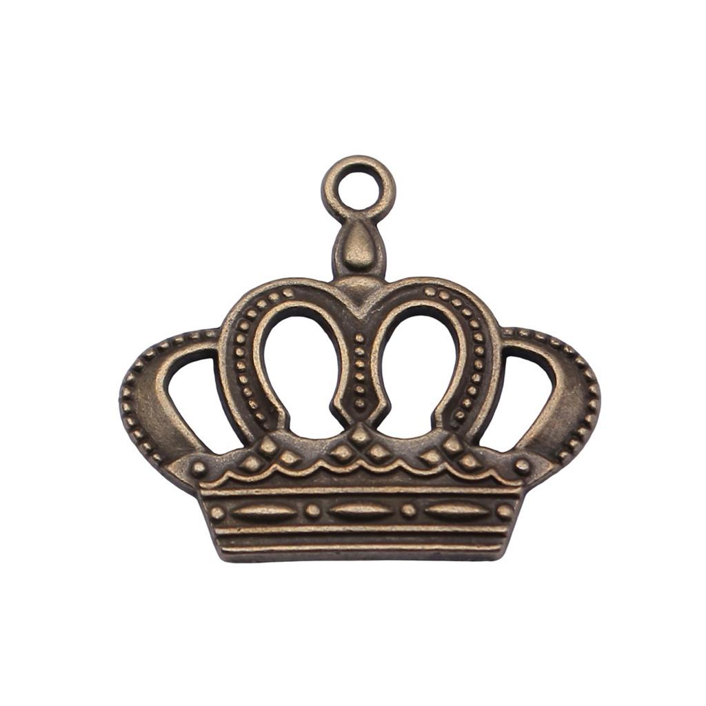 Crown Charms Multi Color Alloy Pendants For Royal Princess Jewelry Accessories