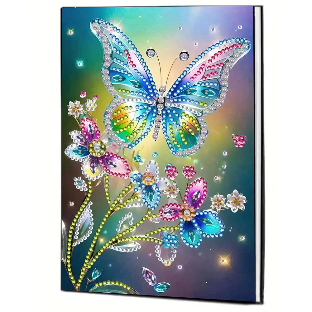 50-Page A5 Size 5D DIY Diamond Art Painting Notebook Kit Rhinestone Art Painting Notebook Kit Diamond Painting Notebook Set