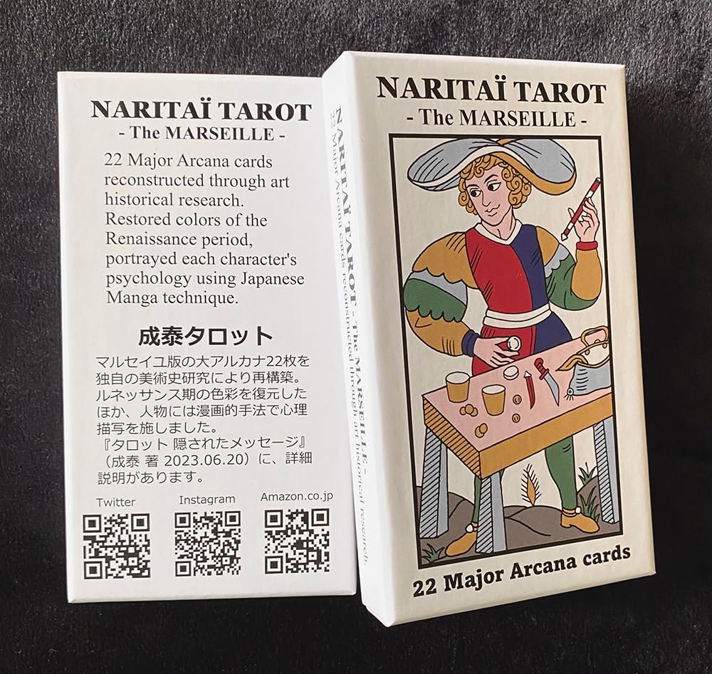 NARITAÏ Tarot "The Marseille" | Naritai | 22 Cards, Linen Drawstring Bag Included [Authentic]