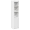 Highboard White 37.5x35x180 cm Engineered Wood