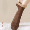 Fluffy Mid-Tube Socks Plush and Thickened Cozy Slipper Socks New Fuzzy Socks