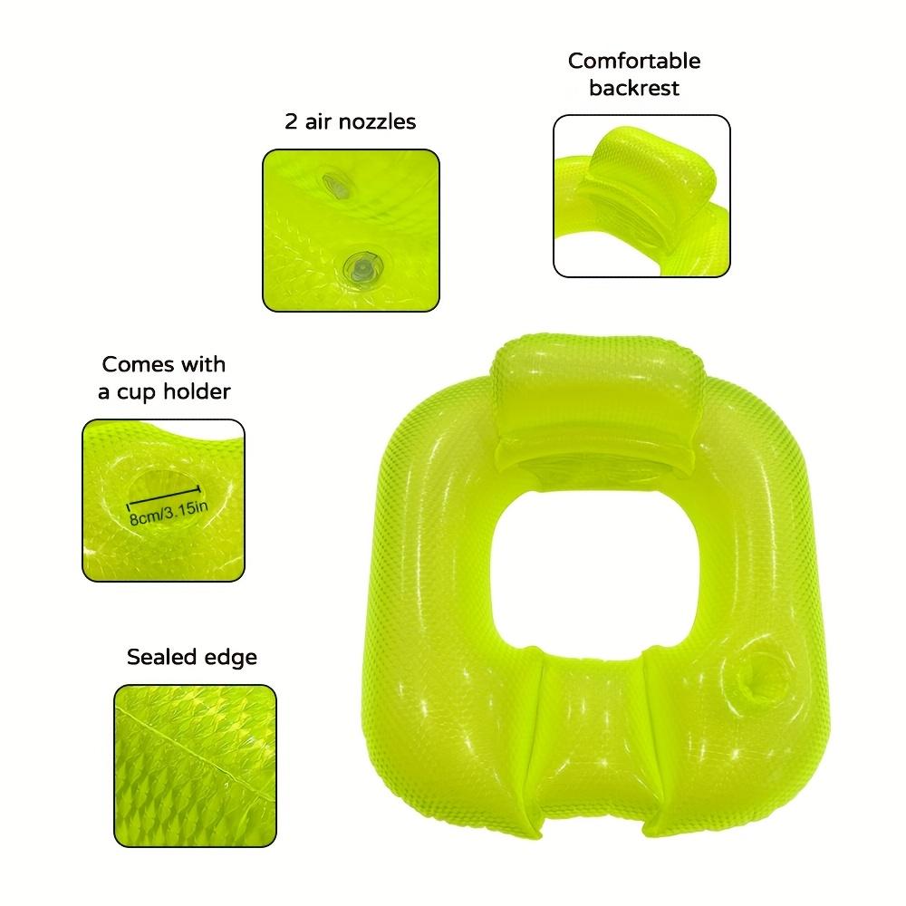 Pool Inflatable Float Adult Pool Floaties Lounger Floats Floating Chair Raft With Backrest Water Floaty Lake Beach Party Toys
