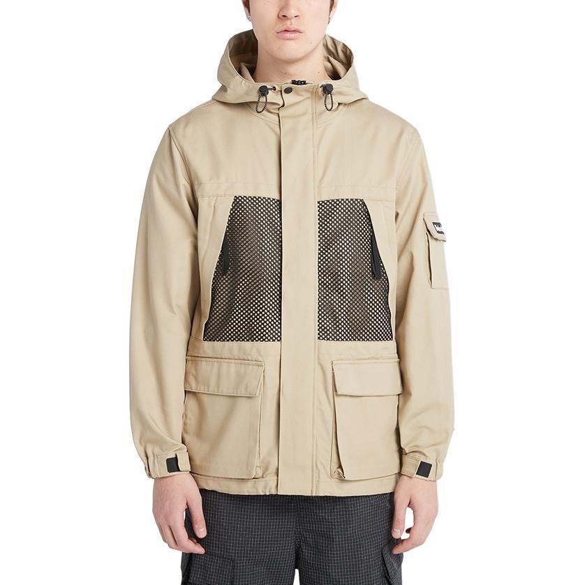 Timberland Jackets Men's Liquorice Yellow Hooded Moderate Workwear A6PZH-DH4