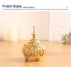 Middle Eastern Lace Metal Incense Burner - Fashionable Sandalwood Ornament for Home Decor