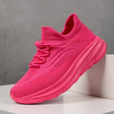 Fashion Couple Casual Sports Shoes Large Size Fly Weave Breathable Men's and Women's Sneakers Outdoor Tennis Non-slip Mens Running Shoes