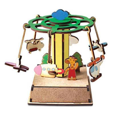 Δωμάτιο LED Κινούμενο Περιστρεφόμενο Αεροπλάνο Κιτ Συναρμολόγησης DIY korea 3D Παζλ