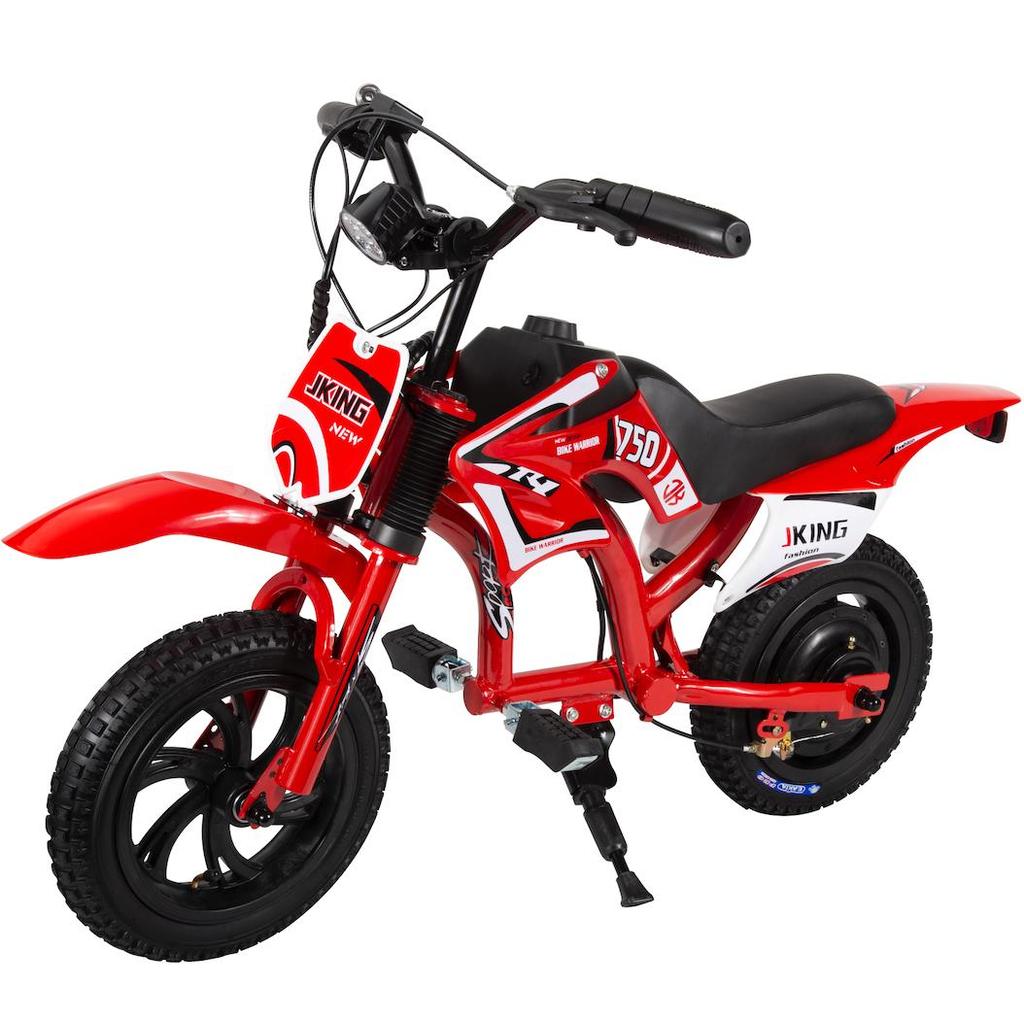 12" Kids Electric Bike 200W 16km/h, 25.2V 2.6Ah Battery 12km Range, Dual Disc Brakes E-Bicycle for 3-8 Years