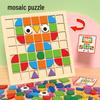 Mosaic 3D Stereo Puzzle: Educational Parent-Child Game for Logical Thinking and Building