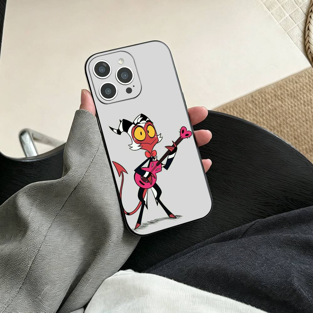 Чехол для телефона Helluva Boss Мокси для iPhone 17, 16, 15, 14, 13, 12, 11 Plus, Pro Max, Другие Мягкий Черный Чехол iPhone15