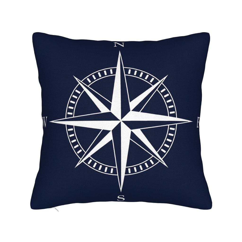 Nordic Dark Blue Nautical Collection Pillow Cover Custom Cushion Cover Funny Pillow Case For Living Room Chair
