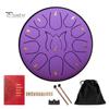 Steel Tongue Drum Set Ethereal Drum with Bag Sticks Music Book Drum Holder Sound Healing Hand Drum for Meditation Yoga Chakra Music Therapy