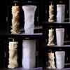 Cylindrical Aromatherapy Candle Mold Silicone Plaster Grinding Tool DIY Soap Mold  Home Decoration