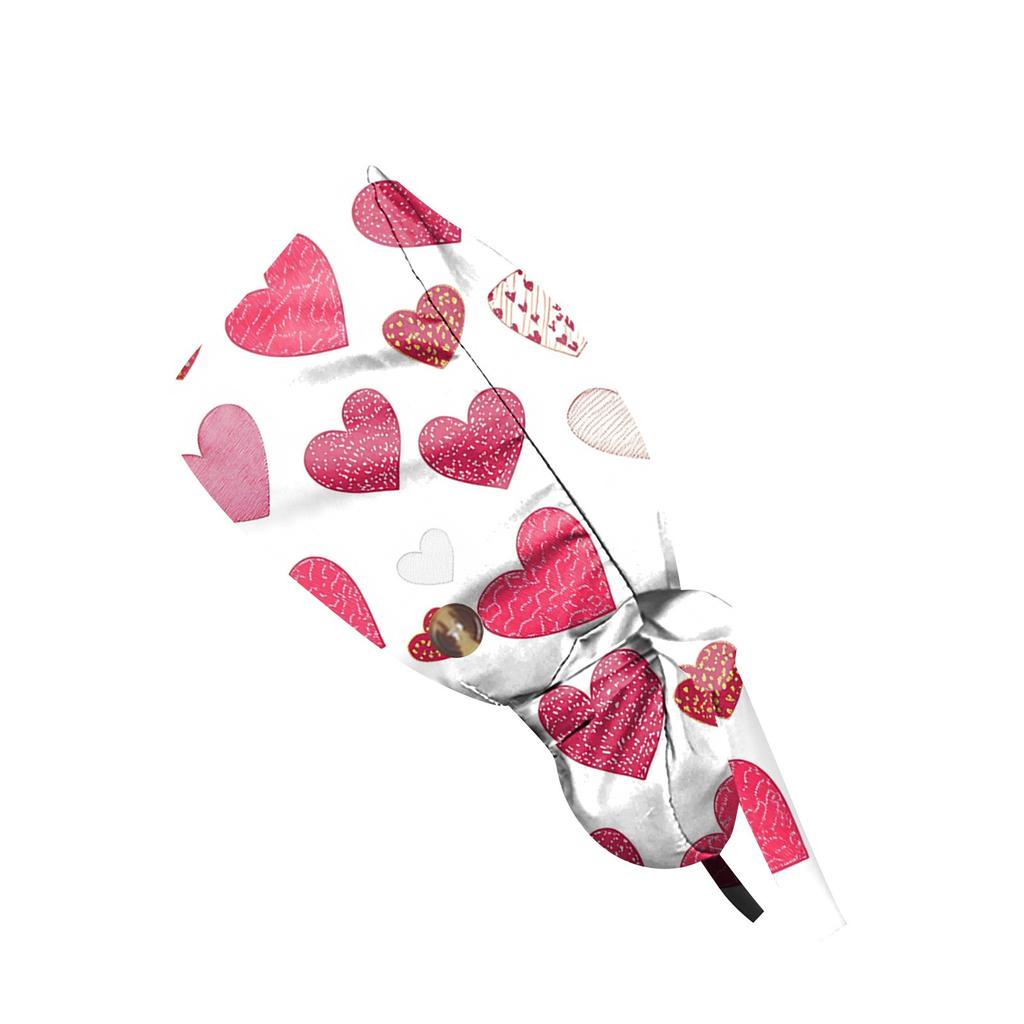 Modische Arbeitsmütze mit Valentinstags-Print, lässige Damen-Pferdeschwanzmütze, Waschmütze, Baotou-Kappe