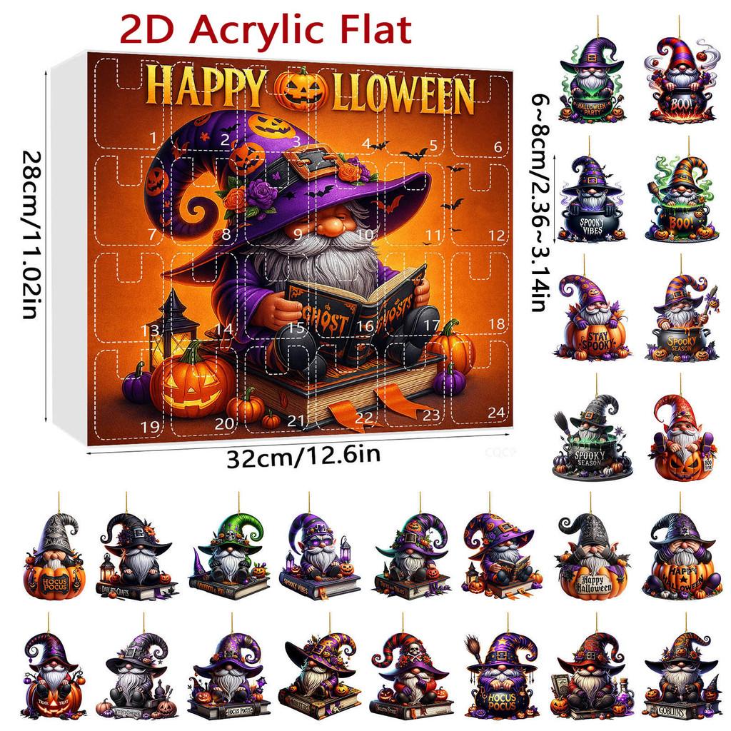 Halloween Cartoon Ghost Acrylic Wall Hangings For Party Decor And Gifting