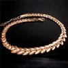 Purple Gold Korean Version Temperament Fashion High-End Color Gold Plated Rose Gold Luxury Gold Wheat Ear Bracelet