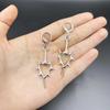 Trendy Hollow Thorn Heart Earrings: Unique Couple Style Clip-Ons for Men and Women
