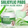 Aloe Salicylic Acid Pads For Face, Exfoliating Pads For Acne Prone & Oily Skin, Gently Cleanses To Prevent Breakouts  And Blackhead Removal-60Pcs