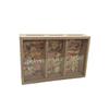 Detachable Wooden Money Saving Box with Three Compartments for Travel and Honeymoon, Wall-Mountable Storage Solution