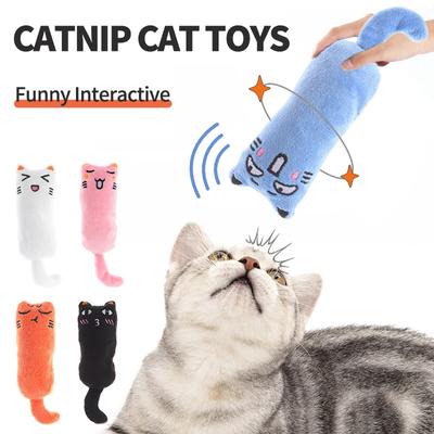 Catnip Toys Thumb Plush Pillow Teeth Grinding Bite-resistant Pet Molar Toys Teasing Relaxation Cat Chew Toy Pet Accessories