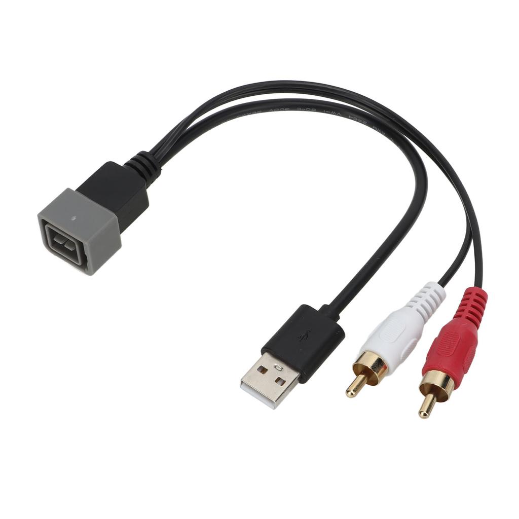 8Pin USB 2 Cinch Stecker Port Kabel Adapter Video Audio Kabel Stecker Ersatz für Nissan Cube 2011‑2012