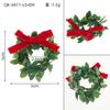 10pc Christmas Napkin Rings Red Pine Needle Wreath Napkins Plastic Buckle Hand Woven Napkin Loop Cloth Loop New Year Table Decor