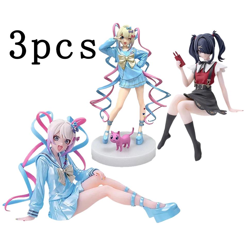 Aixlan NEEDY GIRL OVERDOSE Figure Rain KAnge PVC Action Figure Amine  Anime Girl Statue Collectible Figurine Toys Gift