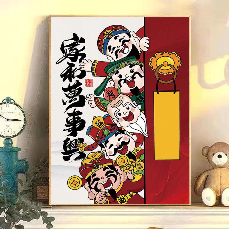 Diy Digital Oil Painting Flower Landscape Filling Coloring Oil Painting Stall Toy Painting