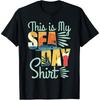 This Is My Sea Day Shirt Cruise Funny Family Vacay Cotton Men T Shirt Cotton Men T Shirt