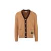 Gucci Sweaters Men's Camel V Neck Moderate Cardigan 646809-XKBQT-2668