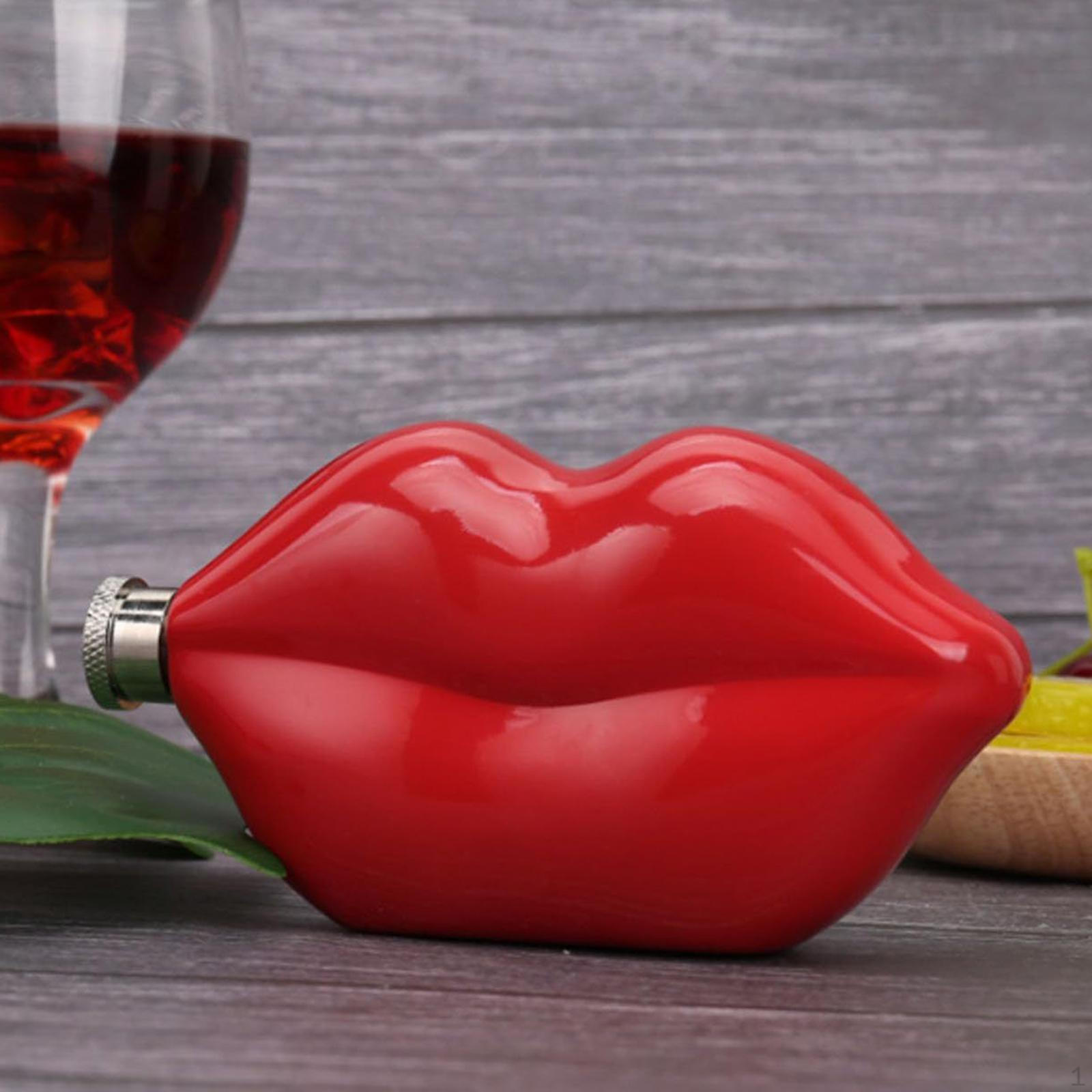 

Фляжка в форме губ, аксессуары для питья, 5 унций, карманная набедренная для путешествий на открытом воздухе