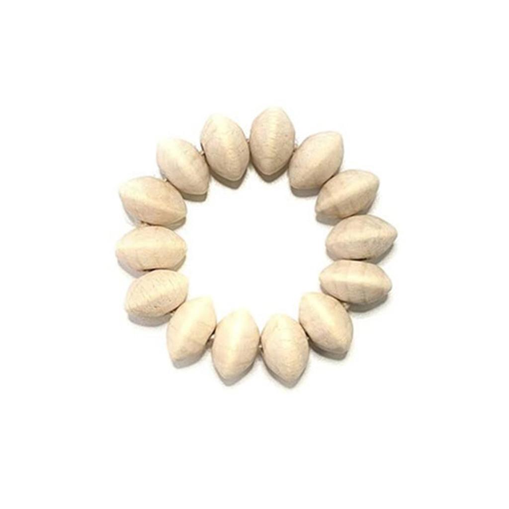 Handicraft Wood Beads Napkin Buckle Rustic Napkin Ring Home Dinner Table Decor for Dinner Parties, Luncheons, Picnics