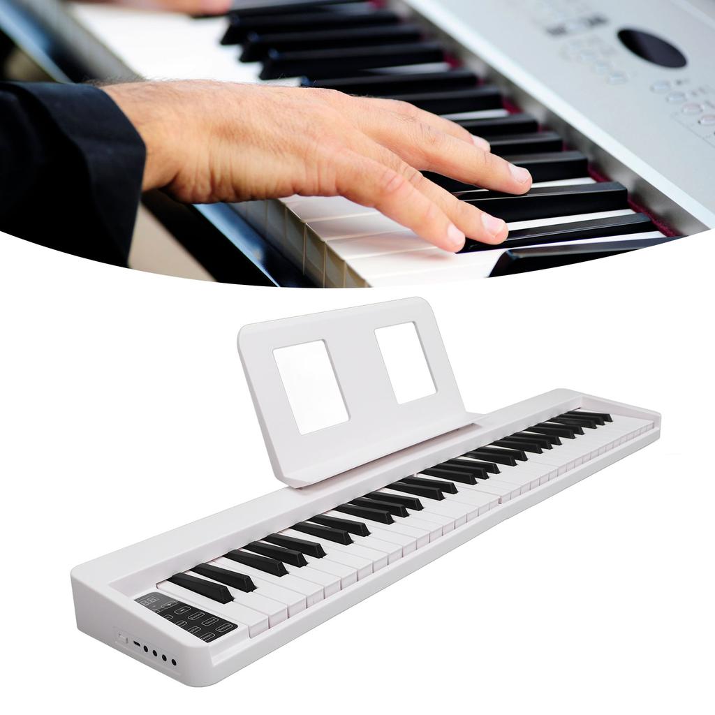 61 Tasten Faltklavier Volle Größe Wiederaufladbar Klare Töne Faltbares Klavier Keyboard für Anfänger