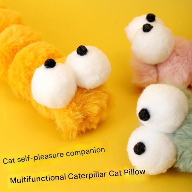 Washable Cats Plush Pillow Including Catmint And Teeth Cleaning Chew Toy For Fun And Orals Hygiene