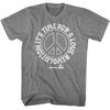 Woodstock Love Revolution Peace Sign Graphite Heather T-Shirt