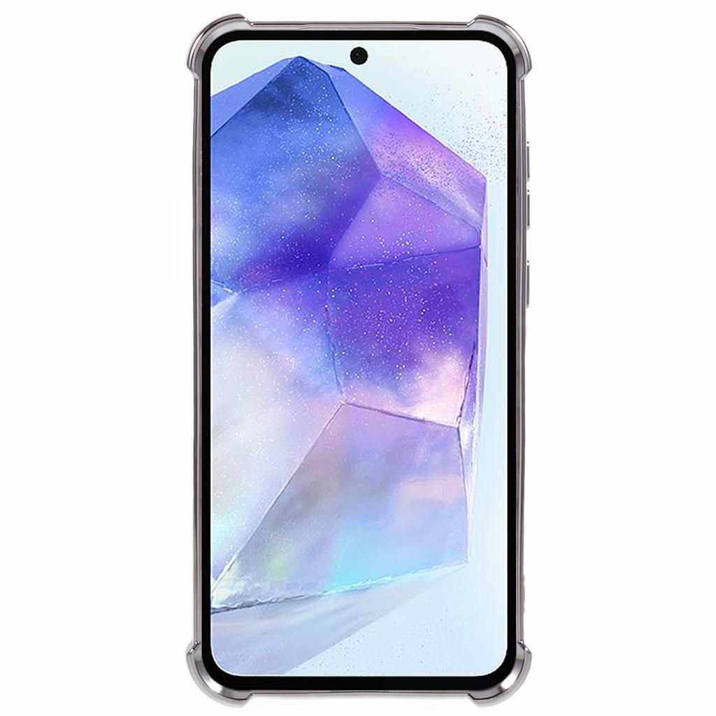 For Samsung Galaxy A35 5G Side Hjerte Mønster Etui Støtteben TPU Telefondeksel med Speil