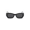 Dior [Available Prescriptions] Side Logo Letters Black Irregular Sunglasses Women's Style Black 53 Basic Outfit