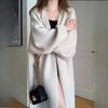 Over-the-Knee Long Length Lazy Style Knitted Cardigan for Autumn Winter Loose Thickened High-End Knitted Outer Wear