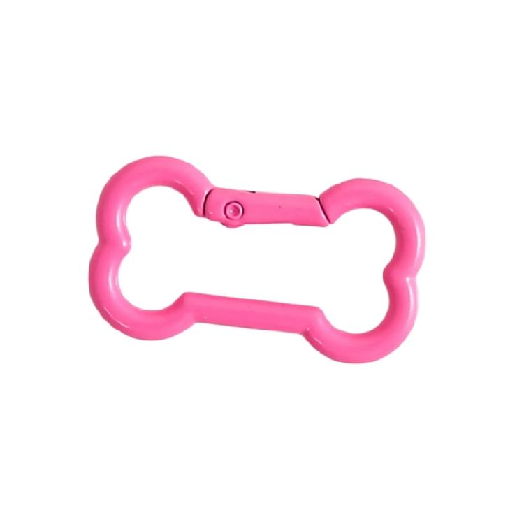 Zinc Alloy Bone Keychain Decoration Spring Operated Clasp Available In 6 Playful Color Options