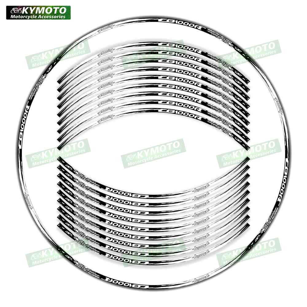 For Honda CB1000R CB1000R motorcycle accessories 17 inch front and rear wheel stickers wheel reflective decals decoration