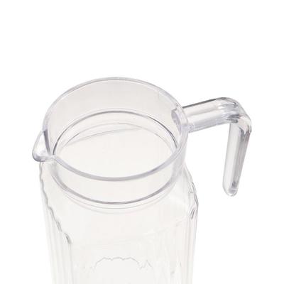Drinkware Transparent Stripe Pitcher with Lid Acrylic Water Jug Anti-fall 600/800/1100/2000ml Water Bottle Beverage