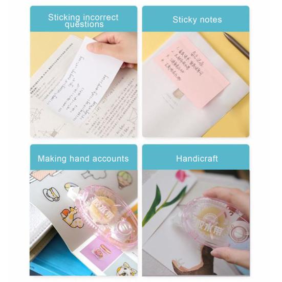 Double Sided Tape Roller Mess-Free Application Compact Size Portable Adhesive Scrapbook Tape Dispenser Runner Office Supplies