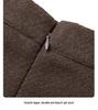 Coffee-colored Retro Wool A-line Midi Skirt, Women's Autumn/Winter 2025, Suit-style with Slit and Hip-hugging Fit