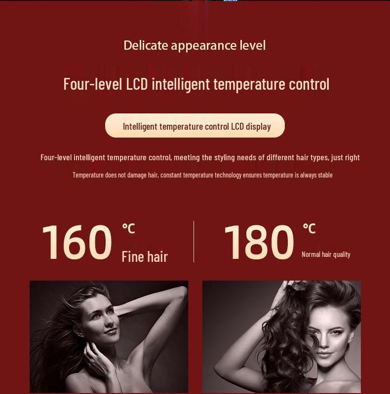 Dual-Use Curling and Straightening Iron for Dorms - Ideal for Students