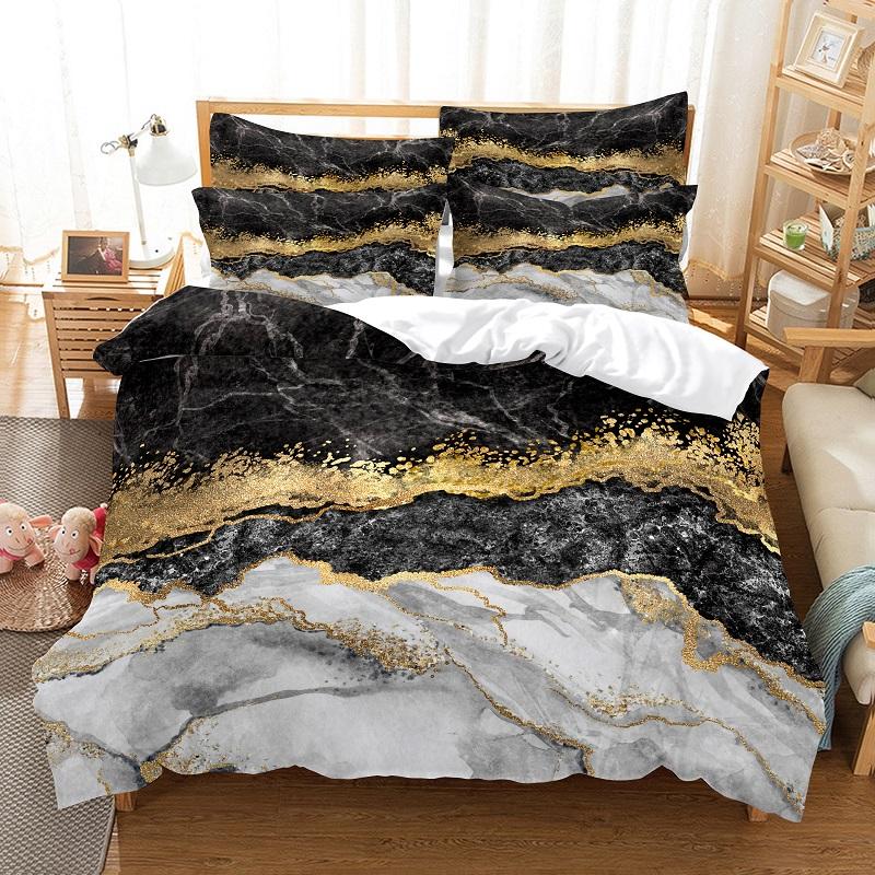 Green Quicksand Pattern Duvet Cover Set 3d Digital Printing Bed Linen Fashion Design Comforter Cover Bedding Sets Bed Set