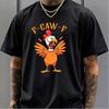 F-caw-f Chicken Print T-shirt Summer Men Comfortable Casual Hip Hop Streetwear Tops Cotton O-Ne