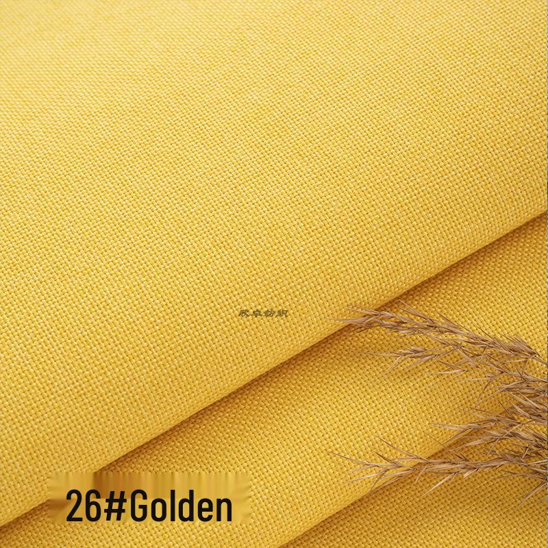 Coarse Plain Linen Fabric: Soft Upholstery, Car Seat, Chair Cushion, Tablecloth, Imitation Linen Cover