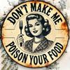 Vintage Humor Metal Sign Kitchen Wall Art Decor 7.8x7.8 Inch Halloween Home Office
